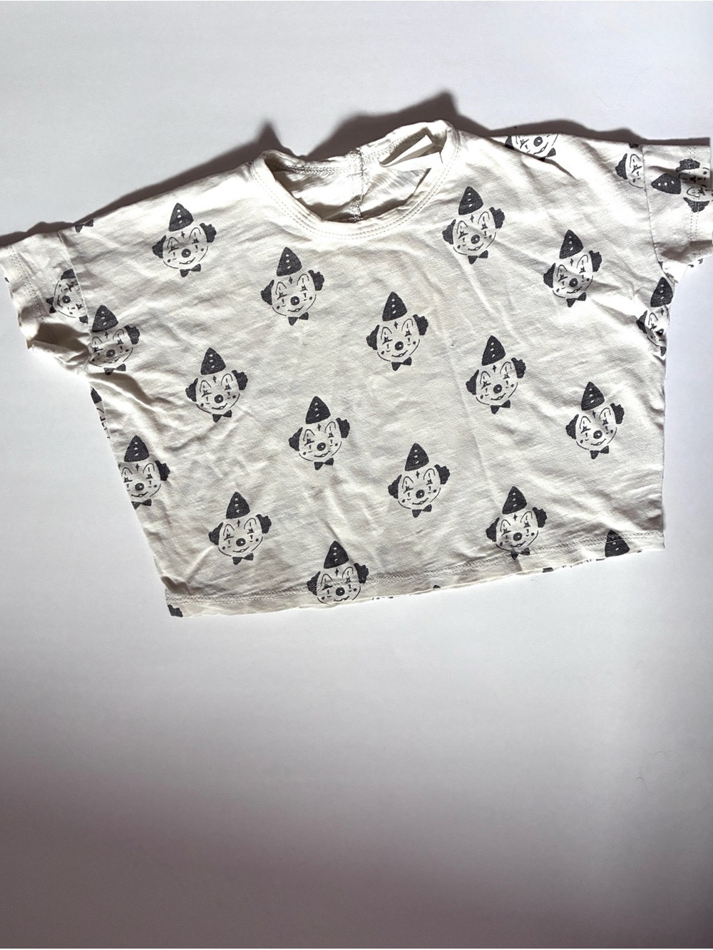 VGUC Rylee + Cru pierrot print box tee 12/18m